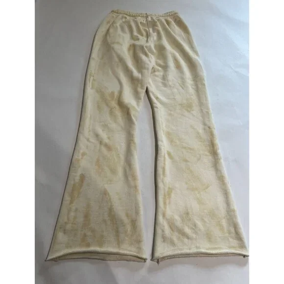 Alchemist tie dye Wide Leg Sweatpants in Cream
